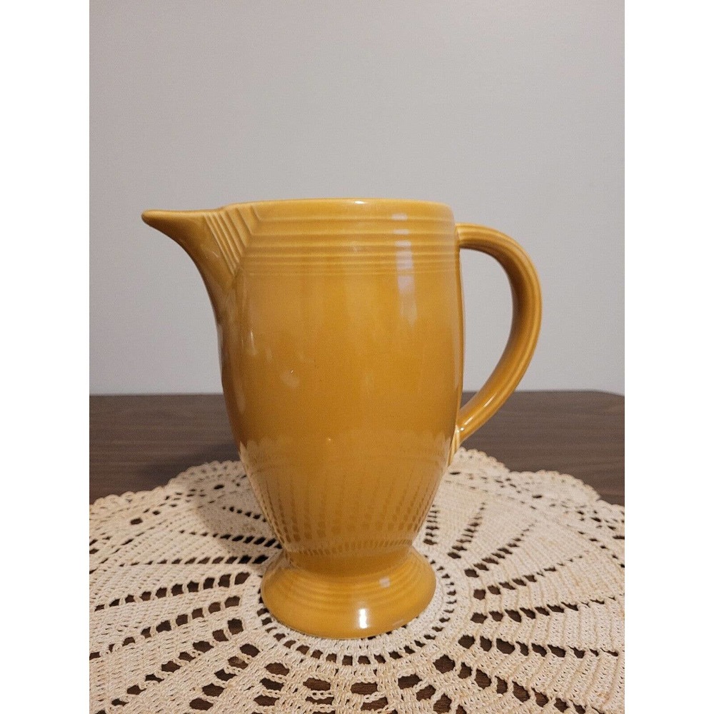 Vintage FiestaWare Antique Gold Coffee Server Pot Pitcher No Lid